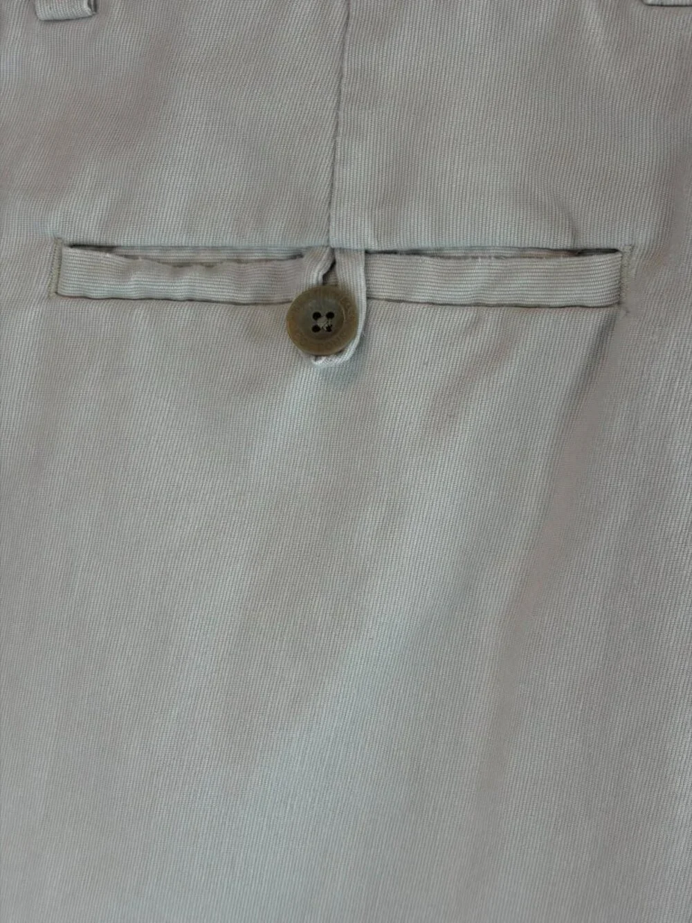 Perry Ellis Men's 34x32 Beige Khaki Chino Pants 100% Cotton Classic Flat Front